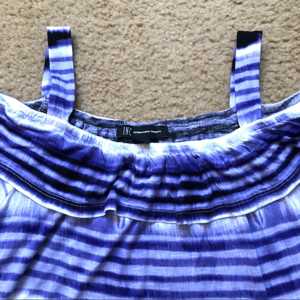 INC Ruffled Cold-Shoulder Top - Picture 5 of 8